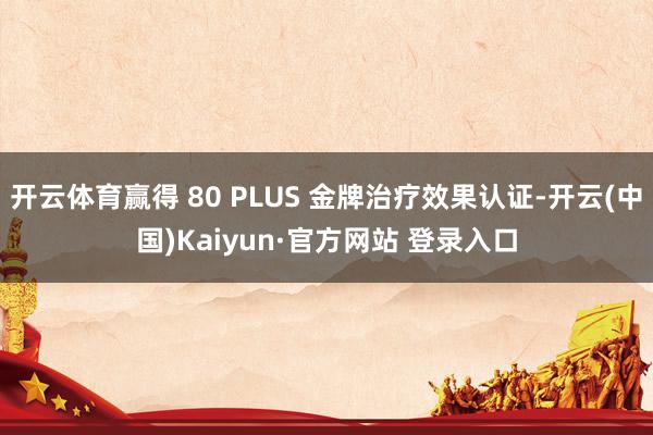 开云体育赢得 80 PLUS 金牌治疗效果认证-开云(中国)Kaiyun·官方网站 登录入口