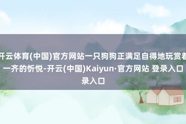 开云体育(中国)官方网站一只狗狗正满足自得地玩赏着一齐的忻悦-开云(中国)Kaiyun·官方网站 登录入口