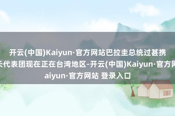 开云(中国)Kaiyun·官方网站巴拉圭总统过甚携带的商界首长代表团现在正在台湾地区-开云(中国)Kaiyun·官方网站 登录入口